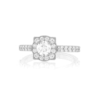 1.00ctw Double Layer Under Heart - Diamond Engagement Ring - All Natural