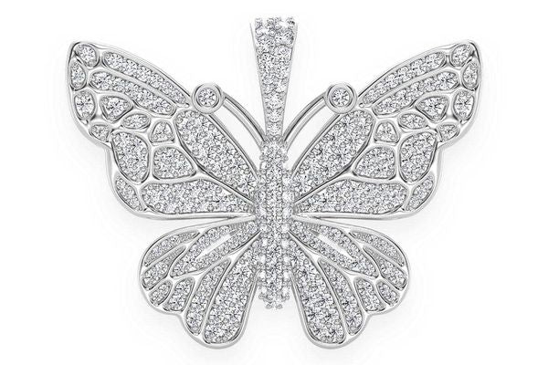 6 Stone Cross Diamond Pendant 14k Solid Gold 3.00ctw