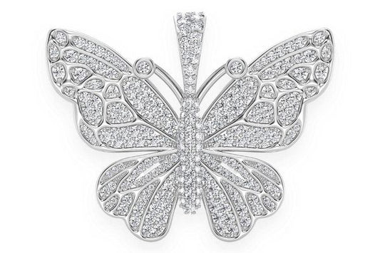6 Stone Cross Diamond Pendant 14k Solid Gold 3.00ctw