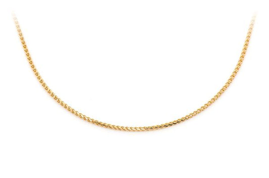 1MM Franco 14k Solid Gold Chain