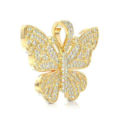 6 Stone Cross Diamond Pendant 14k Solid Gold 3.00ctw