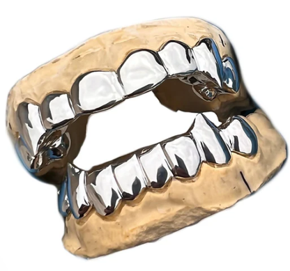 925 Sterling Silver Vampire Fangs Custom Grillz