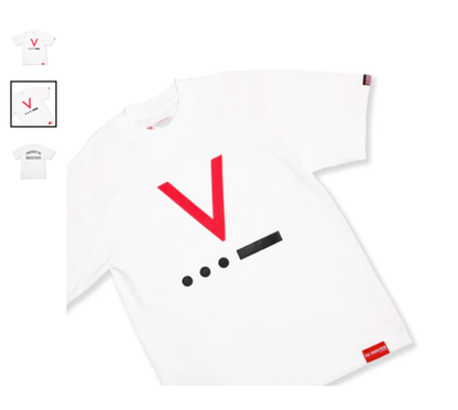 V FOR VICTORY CODE T-SHIRT - CARBON WASHED BLACK