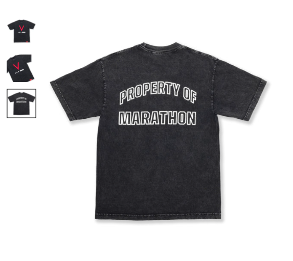 V FOR VICTORY CODE T-SHIRT - CARBON WASHED BLACK