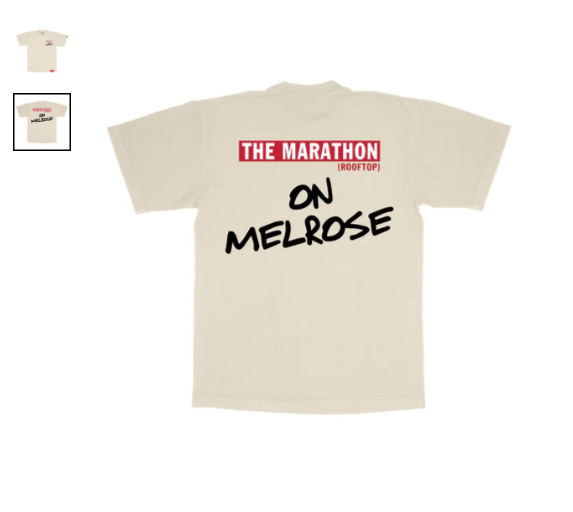 THE MARATHON ROOFTOP “ON MELROSE” T-SHIRT