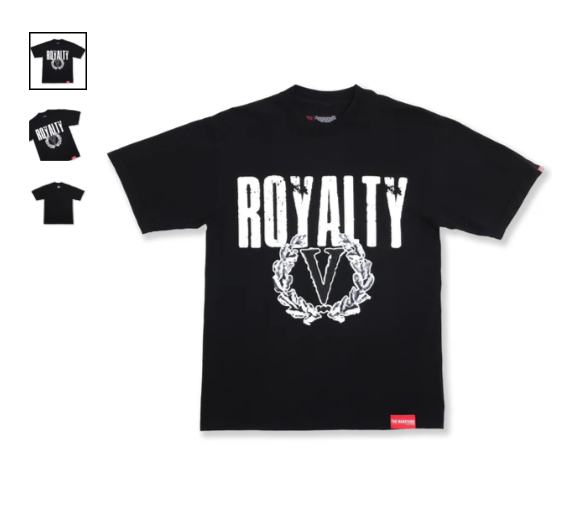 VINTAGE ROYALTY T-SHIRT - VINTAGE BLACK