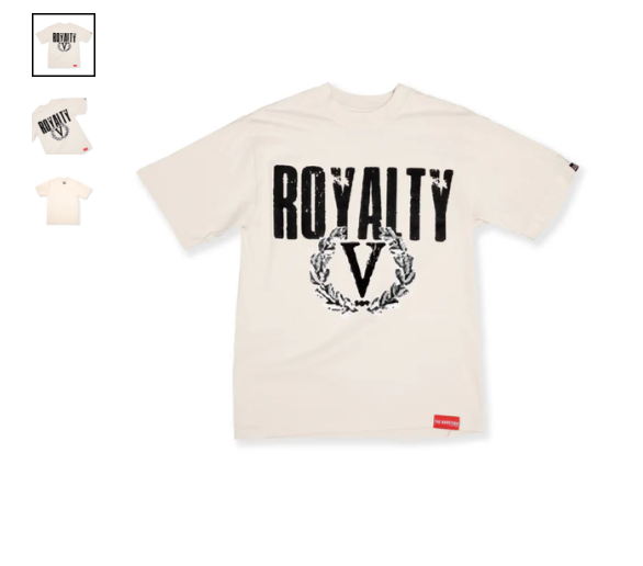 VINTAGE ROYALTY T-SHIRT - VINTAGE BLACK