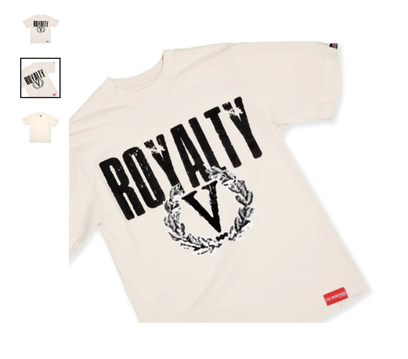 VINTAGE ROYALTY T-SHIRT - VINTAGE BLACK