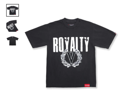 VINTAGE ROYALTY T-SHIRT - VINTAGE BLACK