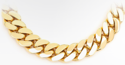 18MM MIAMI CUBAN 14K SOLID GOLD CHAIN