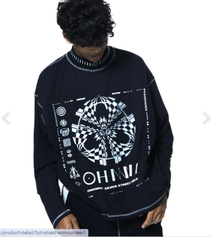 Full Shield Graphic Armour Tee (Black)