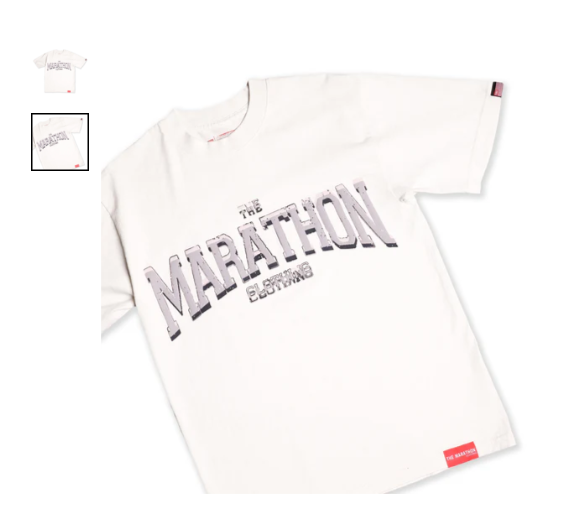 MARATHON CLOTHING BEVELED T-SHIRT