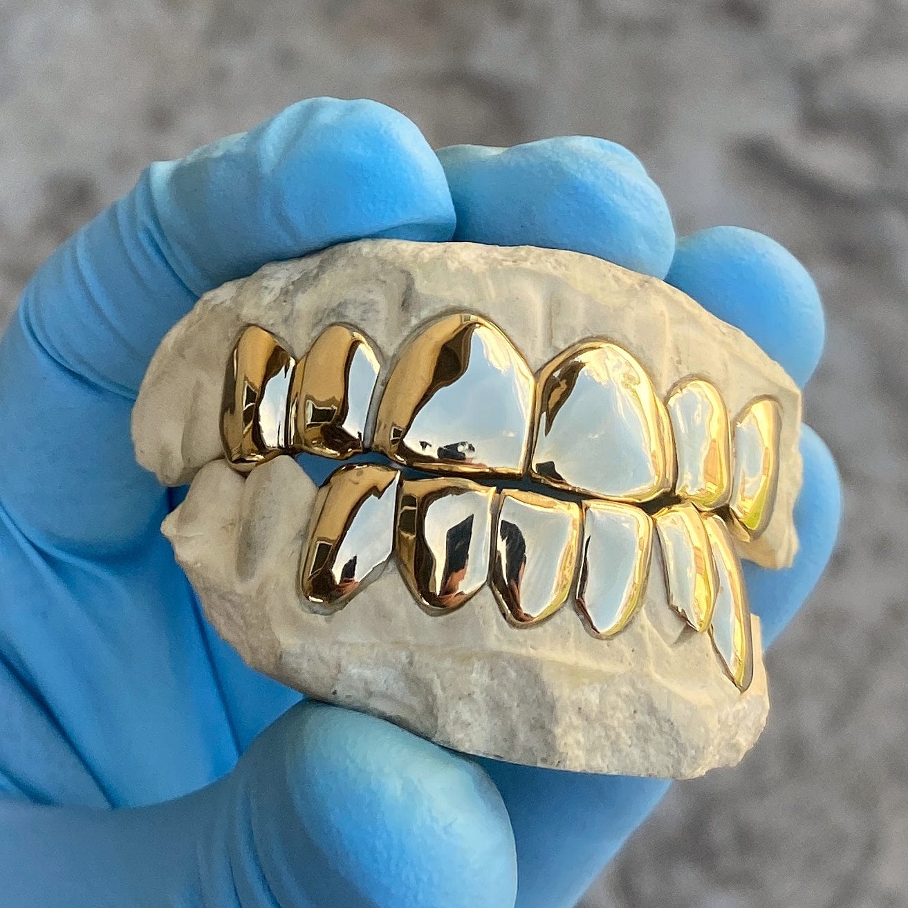 Real Solid 14K Gold Permanent Look Single Caps Custom Grillz